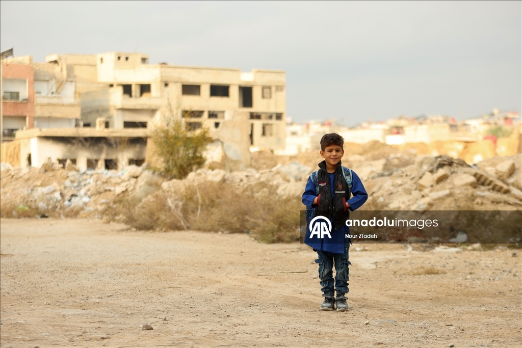 Dareyya’da savaşın izleri arasında eğitim mücadelesi