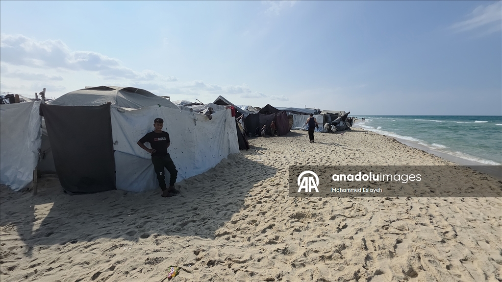 Палестинцы, живущие в палатках, испытывают большую тревогу перед наступлением зимы