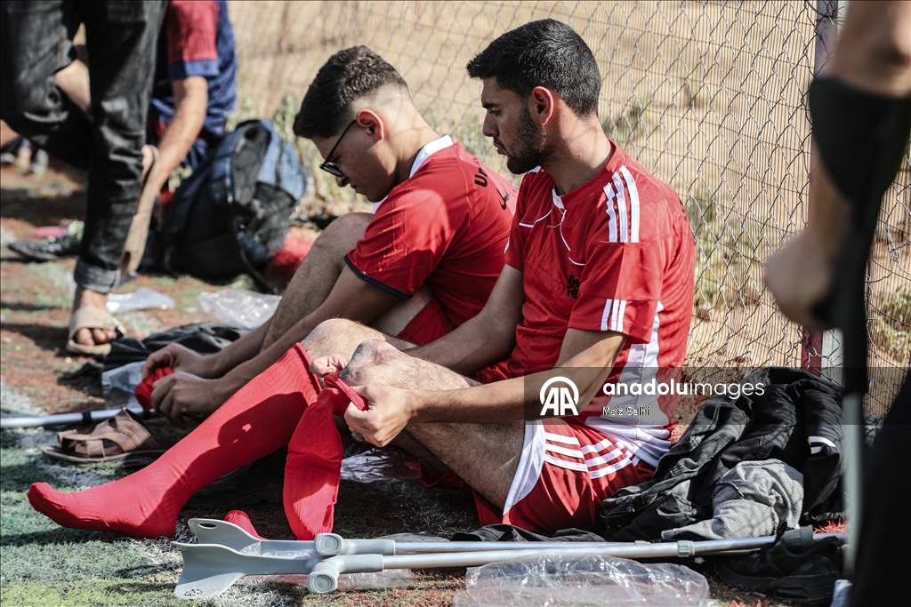 Deyr el-Belah’ta “Umut Turnuvası” amputee futbolcuları bir araya getirdi