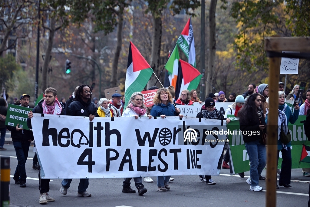 В Брюсселе прошла массовая акция солидарности с Газой