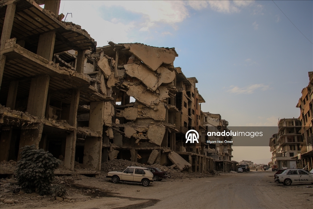 Сирийский город Дерайя сохраняет следы атак свергнутого режима Башара Асада