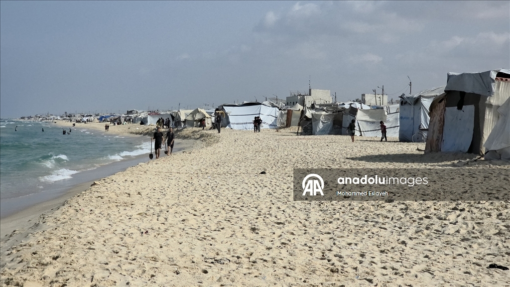 Палестинцы, живущие в палатках, испытывают большую тревогу перед наступлением зимы