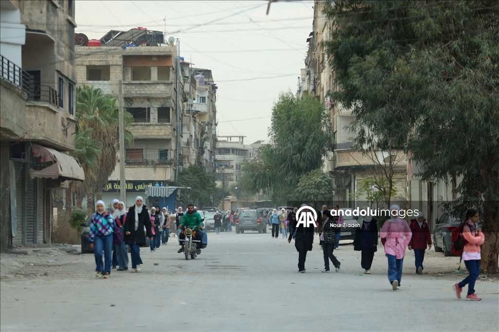 Dareyya’da savaşın izleri arasında eğitim mücadelesi