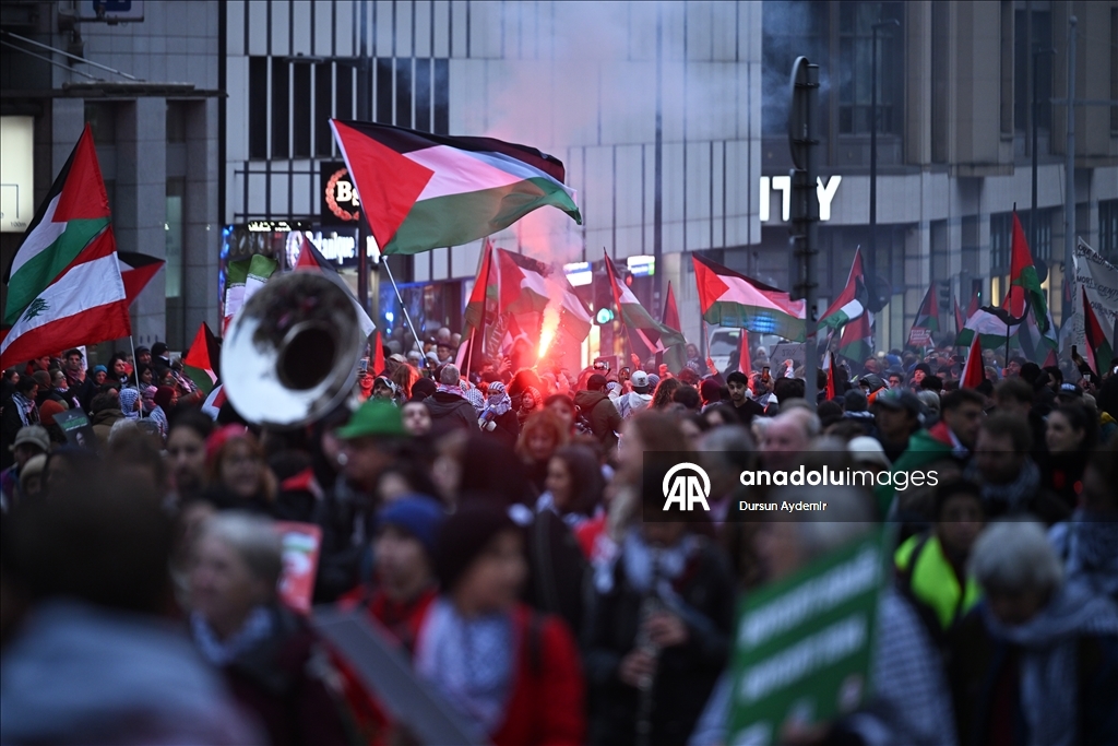 В Брюсселе прошла массовая акция солидарности с Газой