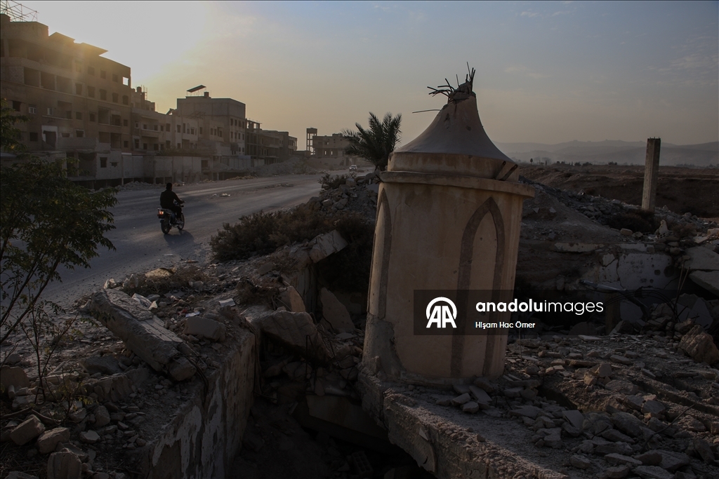 Сирийский город Дерайя сохраняет следы атак свергнутого режима Башара Асада