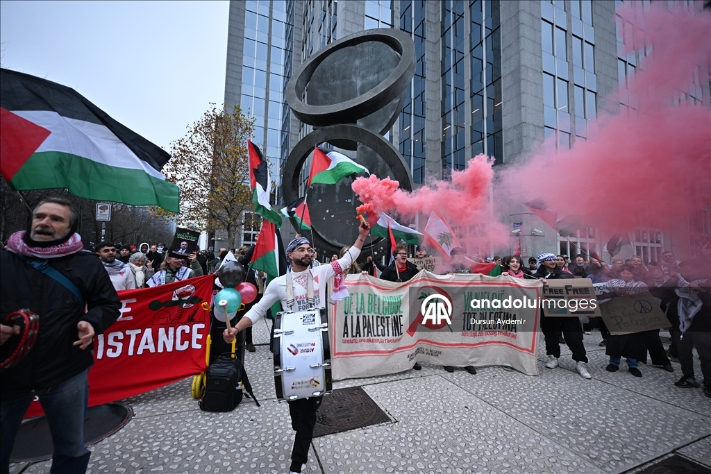 В Брюсселе прошла массовая акция солидарности с Газой