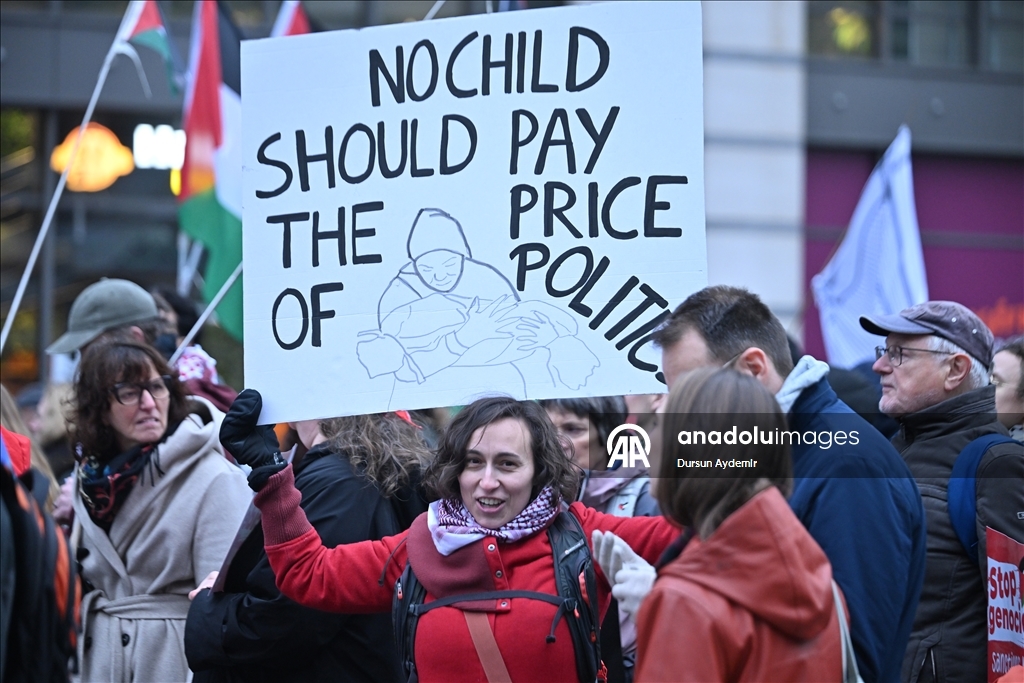 В Брюсселе прошла массовая акция солидарности с Газой