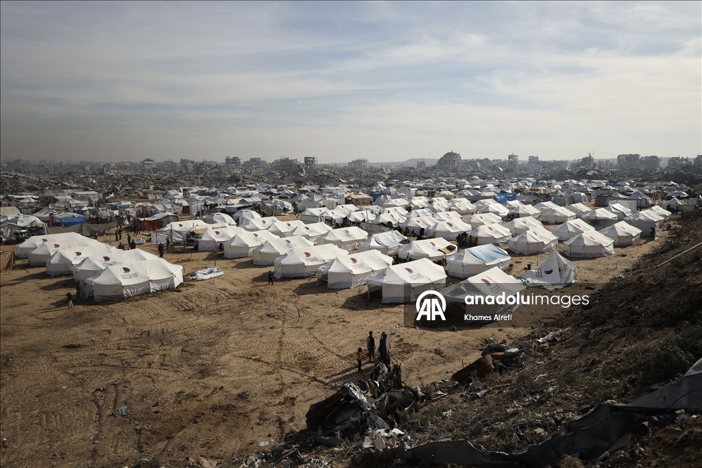 Gazze kentinin doğusundaki Zeytun Mahallesi’nde günlük yaşam