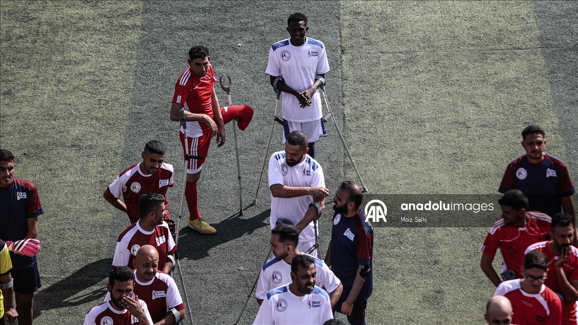 Deyr el-Belah’ta “Umut Turnuvası” amputee futbolcuları bir araya getirdi