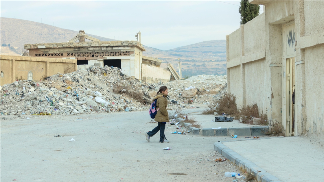 Dareyya’da savaşın izleri arasında eğitim mücadelesi