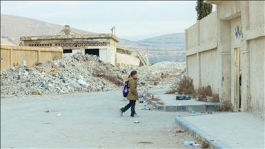 Dareyya’da savaşın izleri arasında eğitim mücadelesi