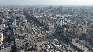 Площадь Неизвестного солдата в Газе стала приютом для оставшихся без крова палестинцев