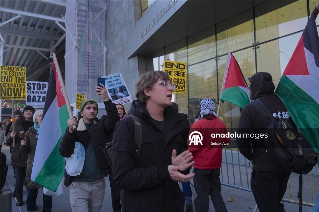 В Нью-Йорке прошли протесты против принятия Совбезом ООН американского проекта резолюции по Газе