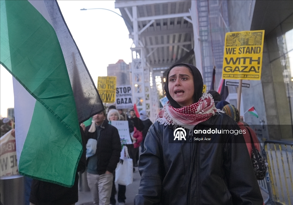 В Нью-Йорке прошли протесты против принятия Совбезом ООН американского проекта резолюции по Газе