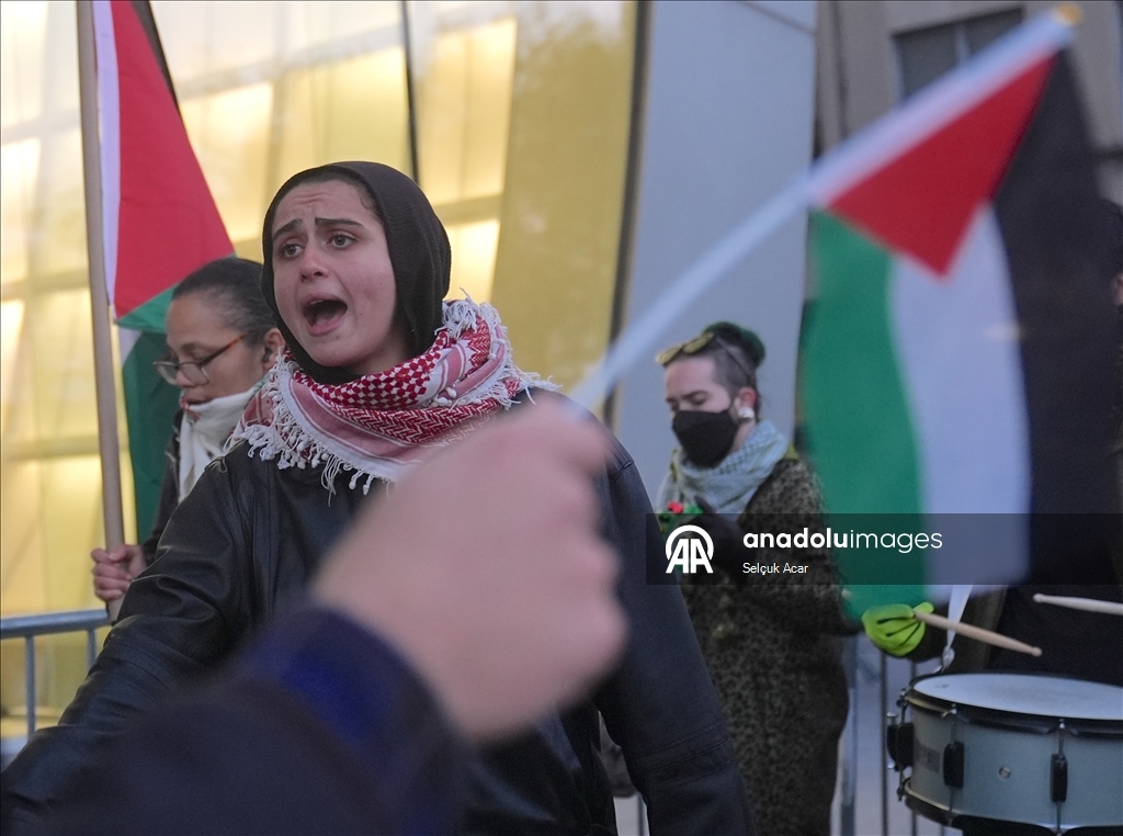 В Нью-Йорке прошли протесты против принятия Совбезом ООН американского проекта резолюции по Газе