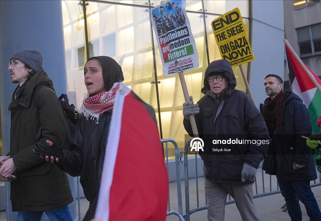 В Нью-Йорке прошли протесты против принятия Совбезом ООН американского проекта резолюции по Газе