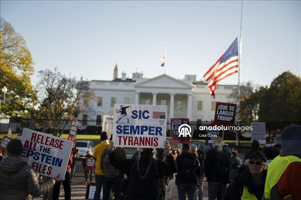 Protesters rally outside White House against U.S. President Donald Trump 