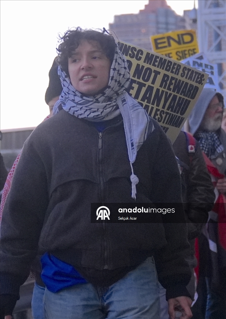 В Нью-Йорке прошли протесты против принятия Совбезом ООН американского проекта резолюции по Газе