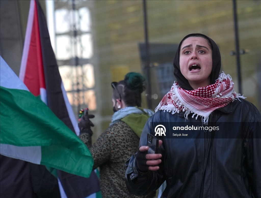 В Нью-Йорке прошли протесты против принятия Совбезом ООН американского проекта резолюции по Газе