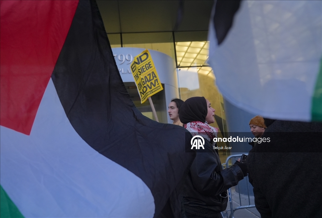 В Нью-Йорке прошли протесты против принятия Совбезом ООН американского проекта резолюции по Газе