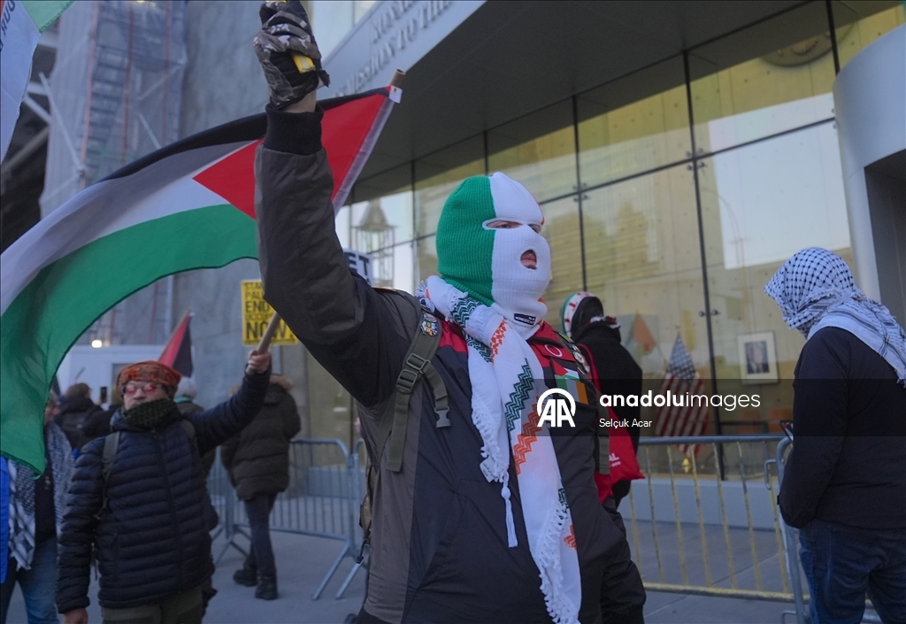 В Нью-Йорке прошли протесты против принятия Совбезом ООН американского проекта резолюции по Газе