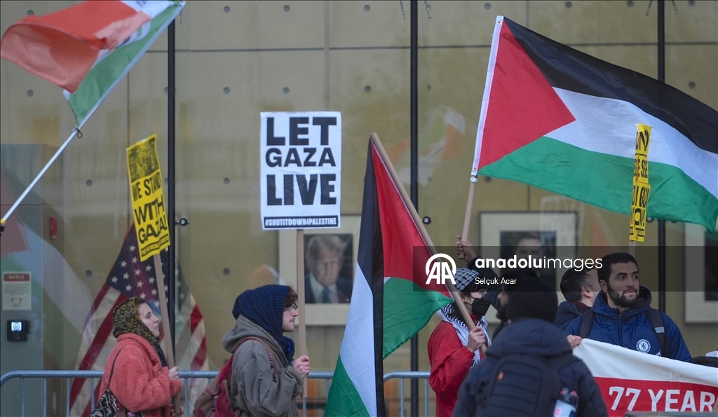 В Нью-Йорке прошли протесты против принятия Совбезом ООН американского проекта резолюции по Газе