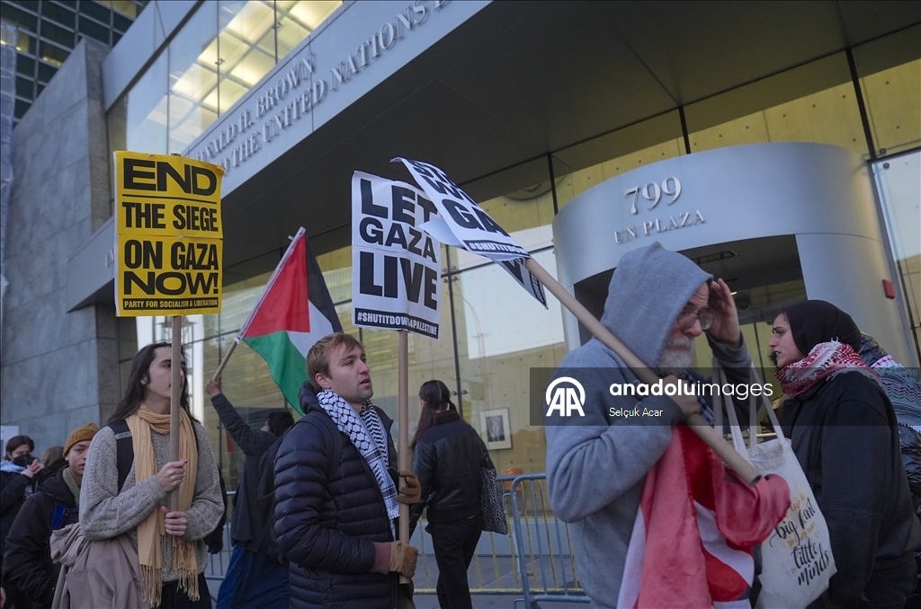 В Нью-Йорке прошли протесты против принятия Совбезом ООН американского проекта резолюции по Газе