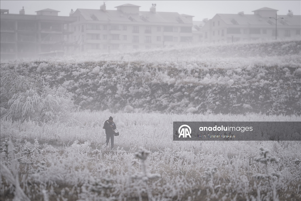 Erzurum'da soğuk hava