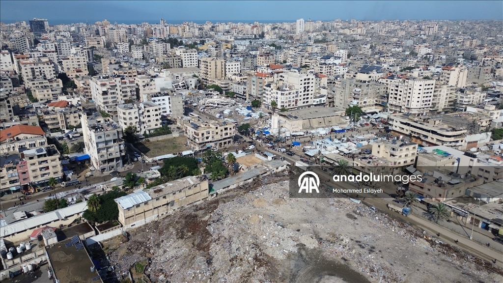 Gazze'deki Firas halk pazarı atık yığınına dönüştü