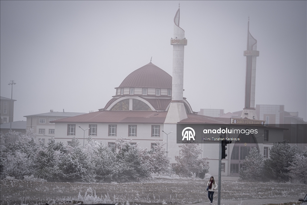 Erzurum'da soğuk hava