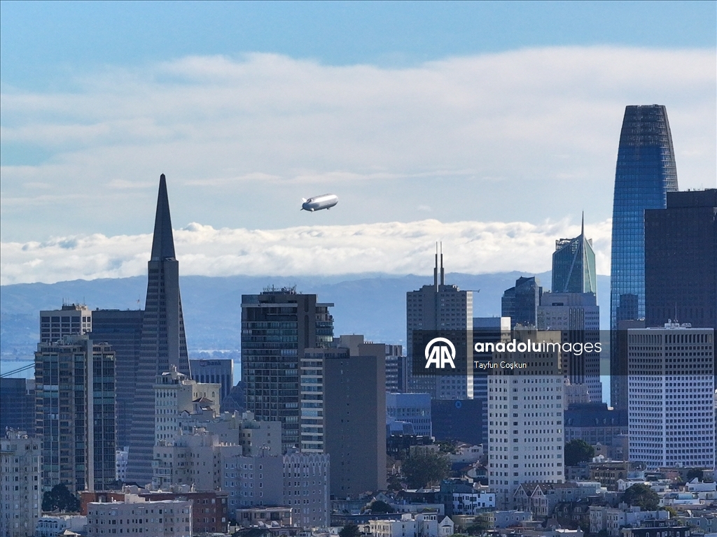 Dünyanın en büyük hava aracı LTA Pathfinder, San Francisco üzerinde görüldü