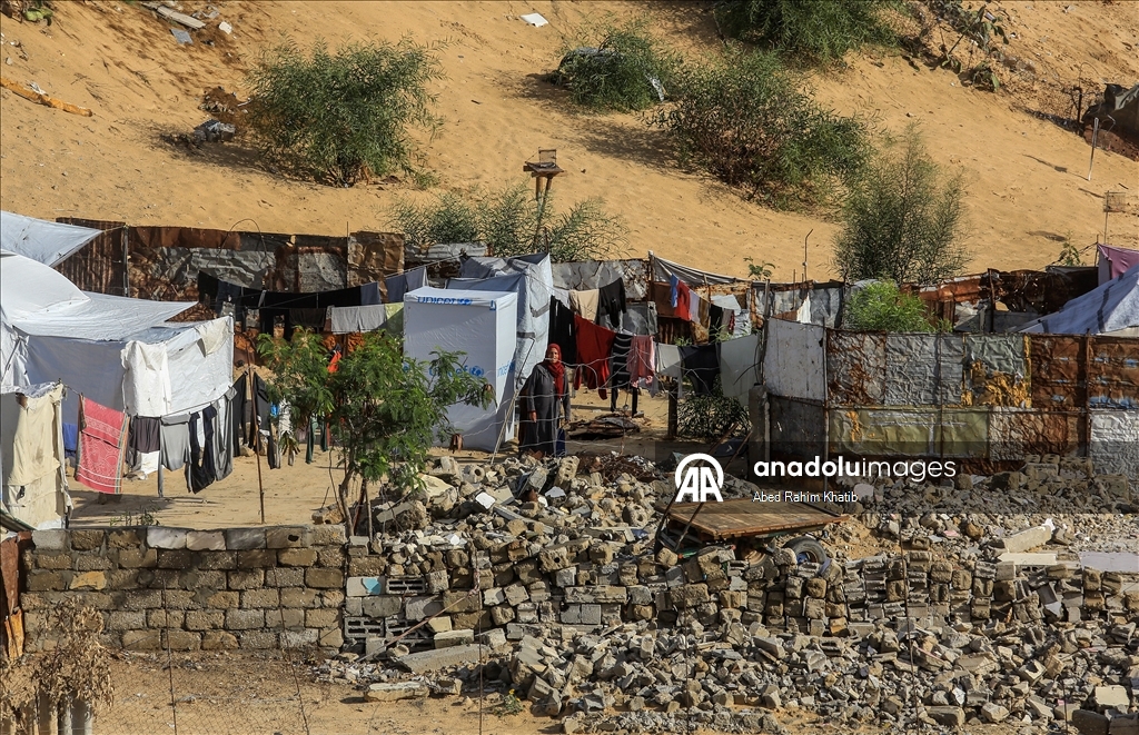 Палестинцы переживают затопления и холод