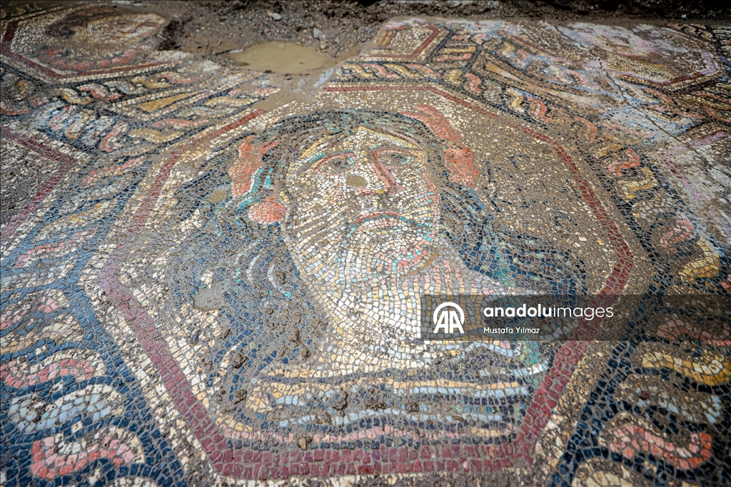 New section of ancient İznik mosaic revealed in Bursa