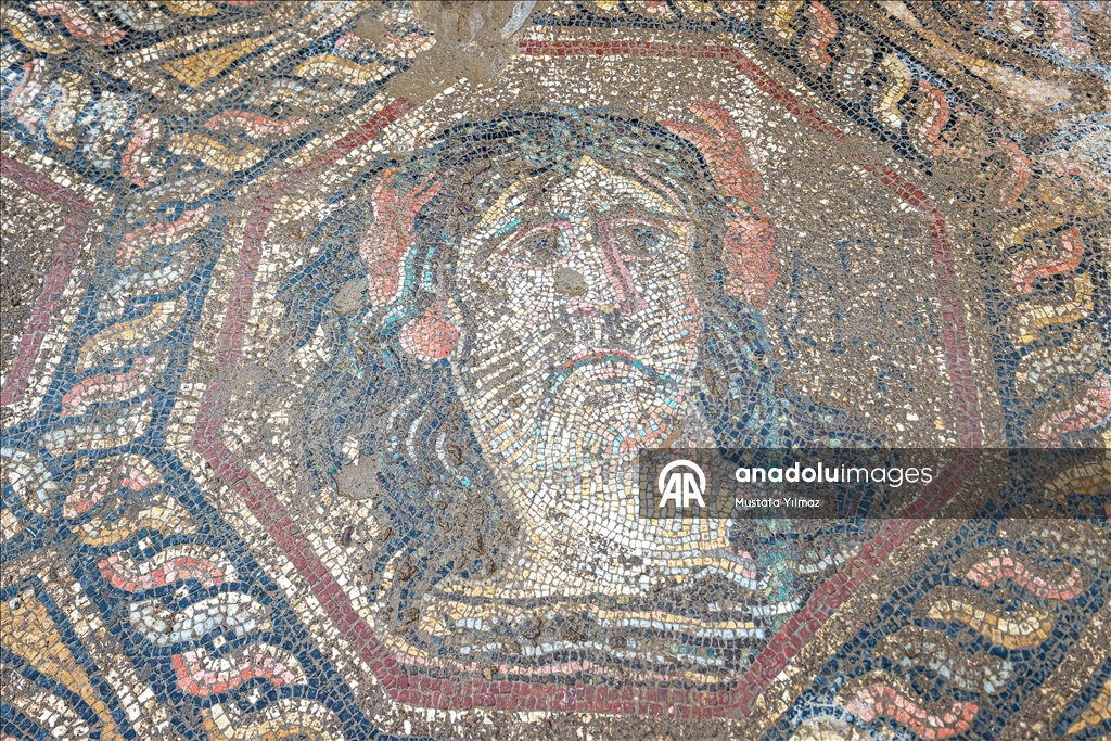 New section of ancient İznik mosaic revealed in Bursa