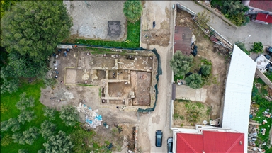 3rd-century mosaic floor with figurative motifs unearthed in northwestern Türkiye