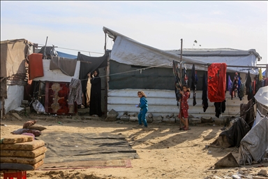 Палестинцы переживают затопления и холод