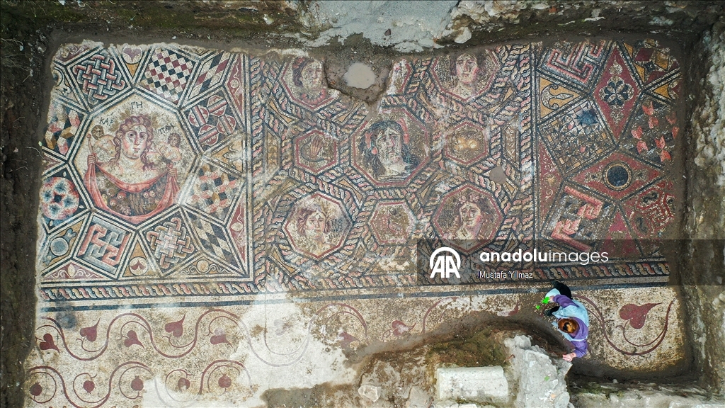 В турецком Изнике нашли красочную мозаику III века