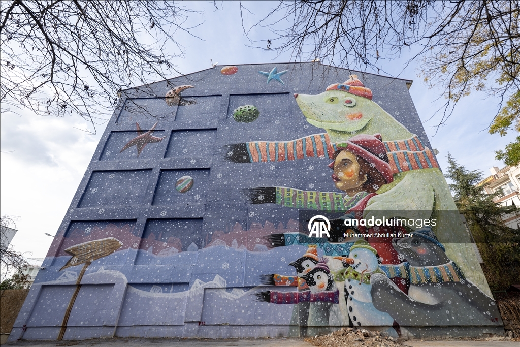 The striking architectural buildings and colorful apartments of Ankara