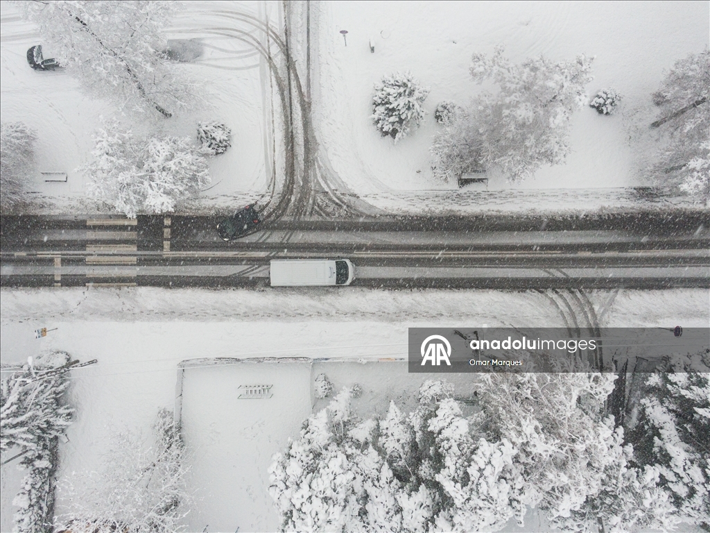 Южные регионы Польши засыпало снегом
