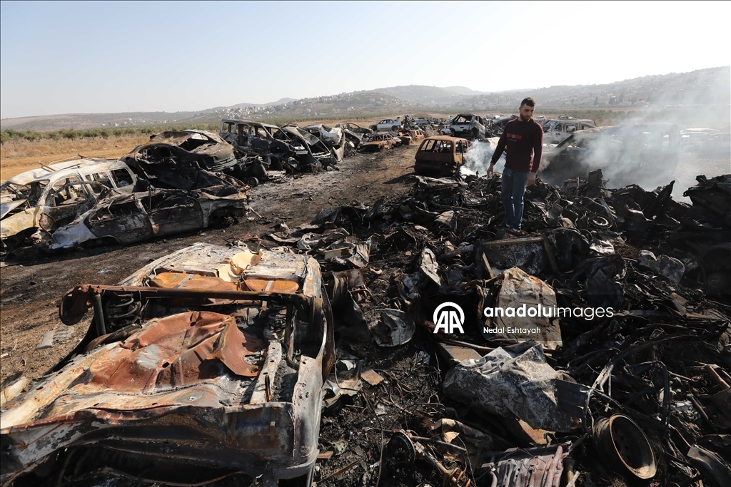 الضفة.. مستوطنون إسرائيليون يحرقون مستودع قطع غيار سيارات في نابلس