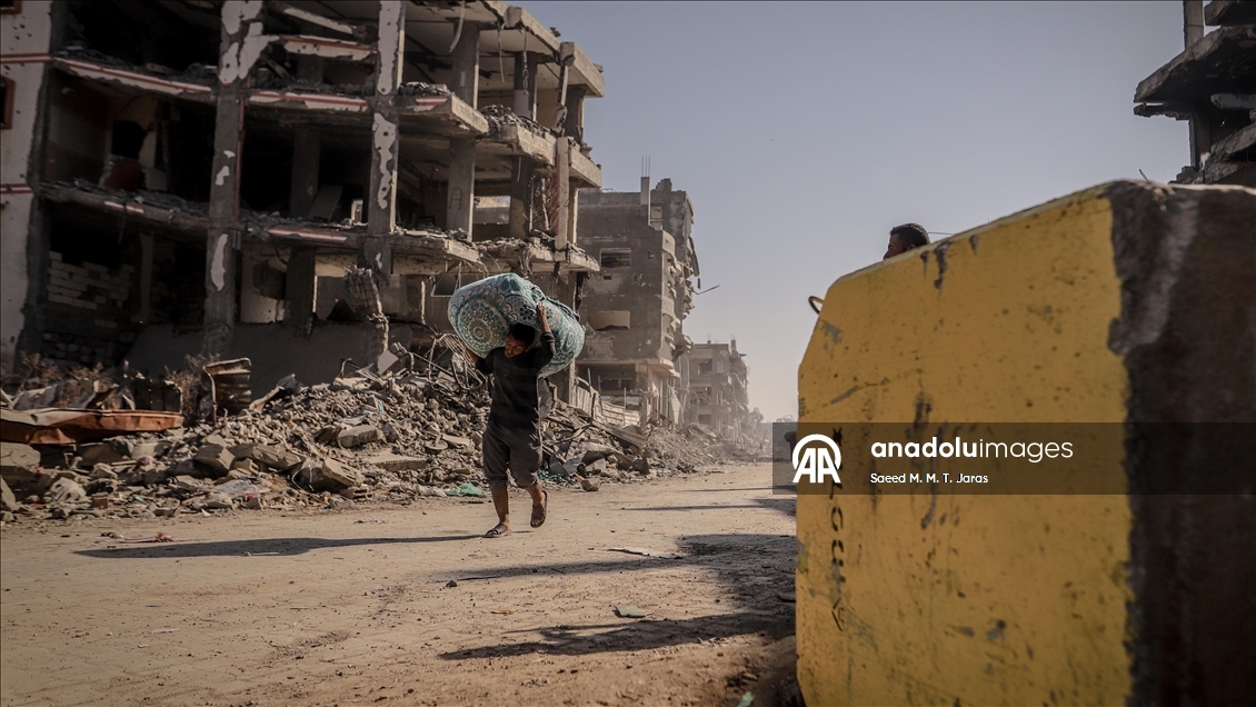 İsrail'in ateşkesi ihlal ederek Gazze'ye düzenlediği saldırılar sonucu Filistinliler göç etmeye başladı