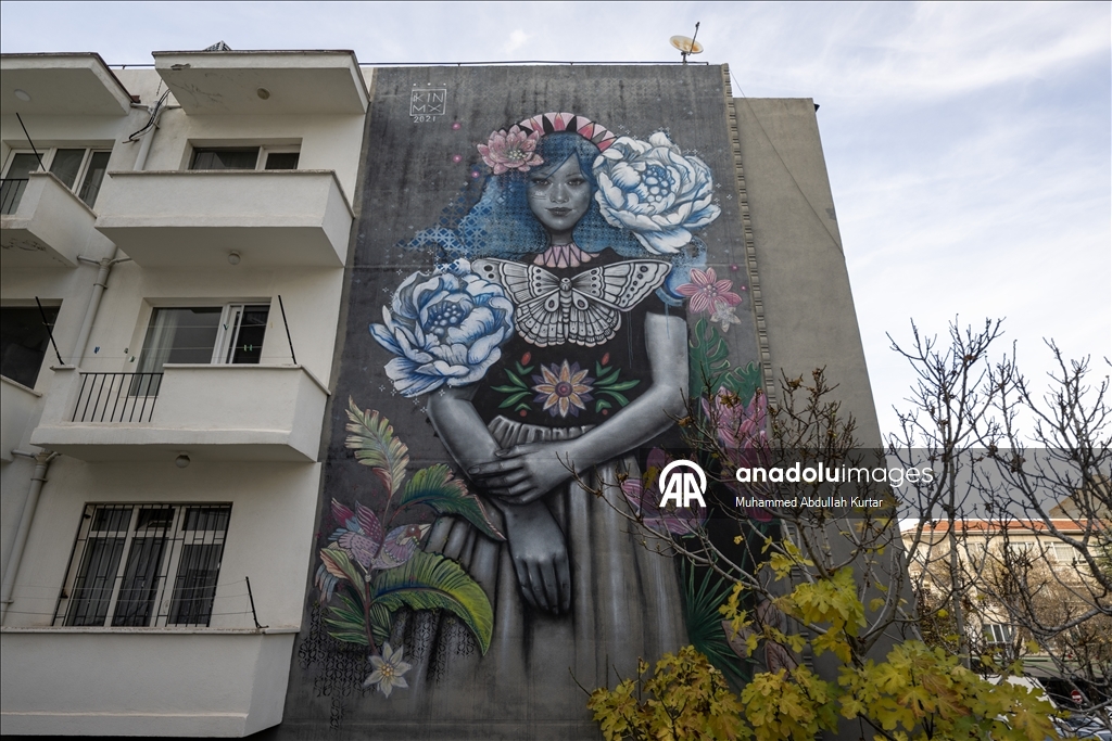 The striking architectural buildings and colorful apartments of Ankara