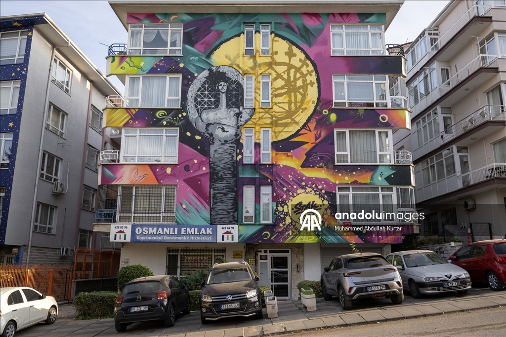 The striking architectural buildings and colorful apartments of Ankara