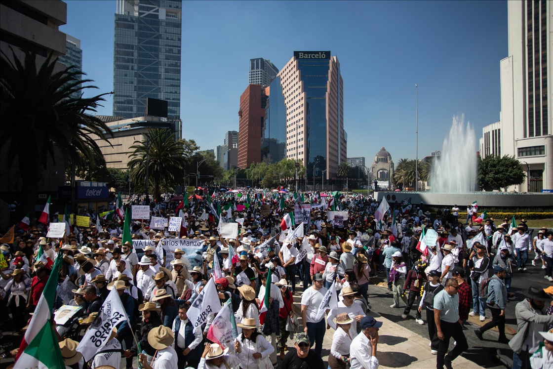 Protesters take to Mexico City’s streets during military parade