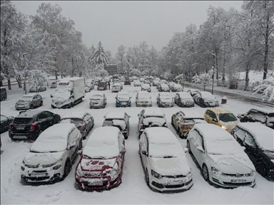Южные регионы Польши засыпало снегом