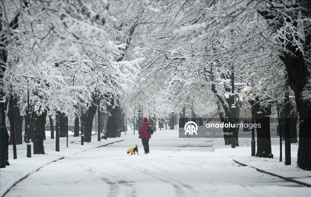 Prvi sezonski snijeg u Sarajevu