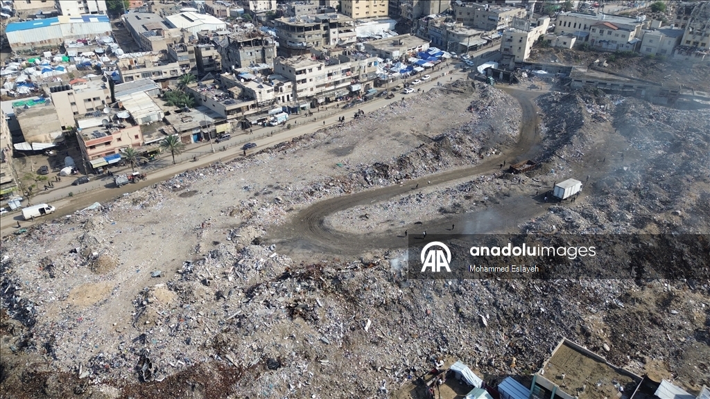 Народный рынок Фирас в Газе превратился в свалку