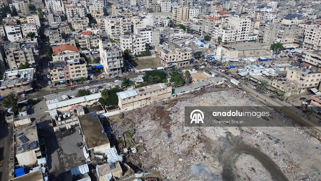 Народный рынок Фирас в Газе превратился в свалку