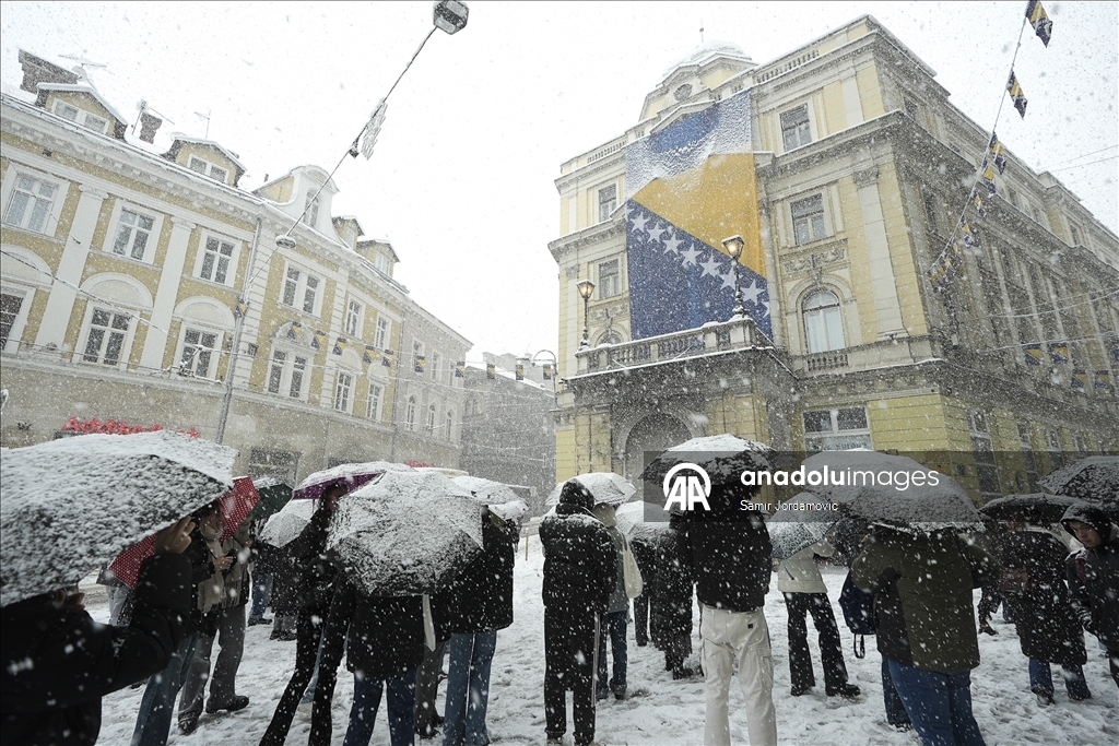 Prvi sezonski snijeg u Sarajevu