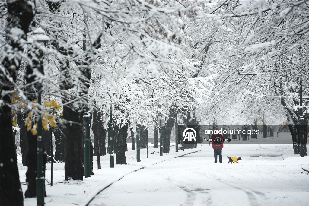Prvi sezonski snijeg u Sarajevu
